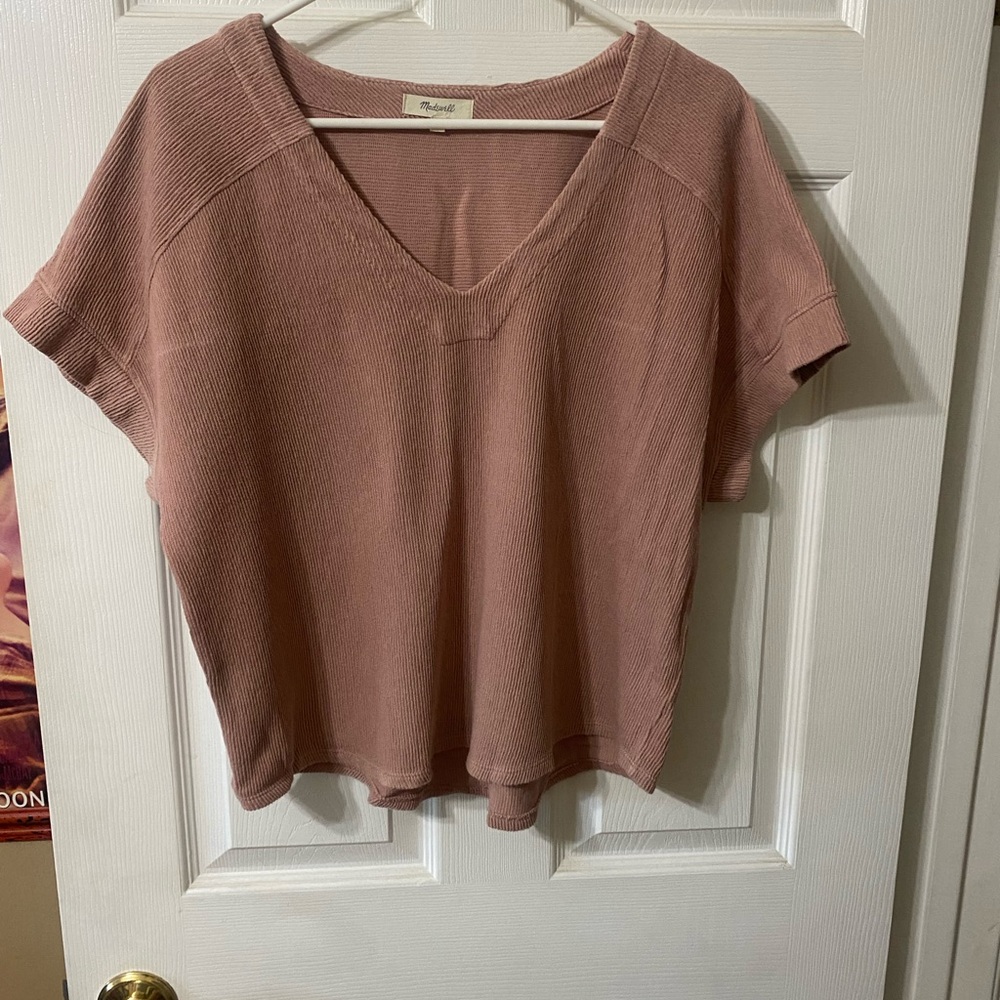 Madewell V neck top.